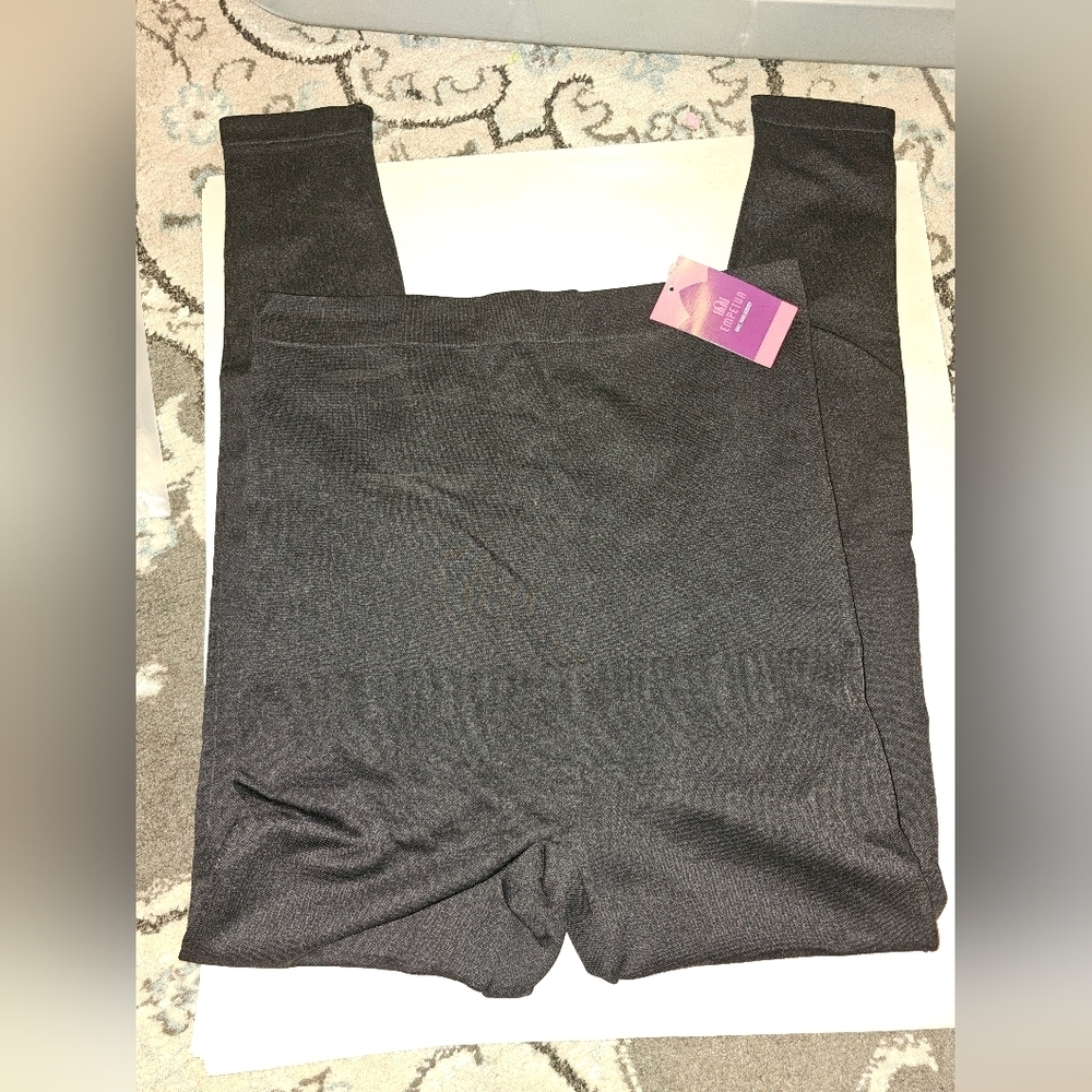 Empetua High Waisted Shaping Leggings Black Large NEW